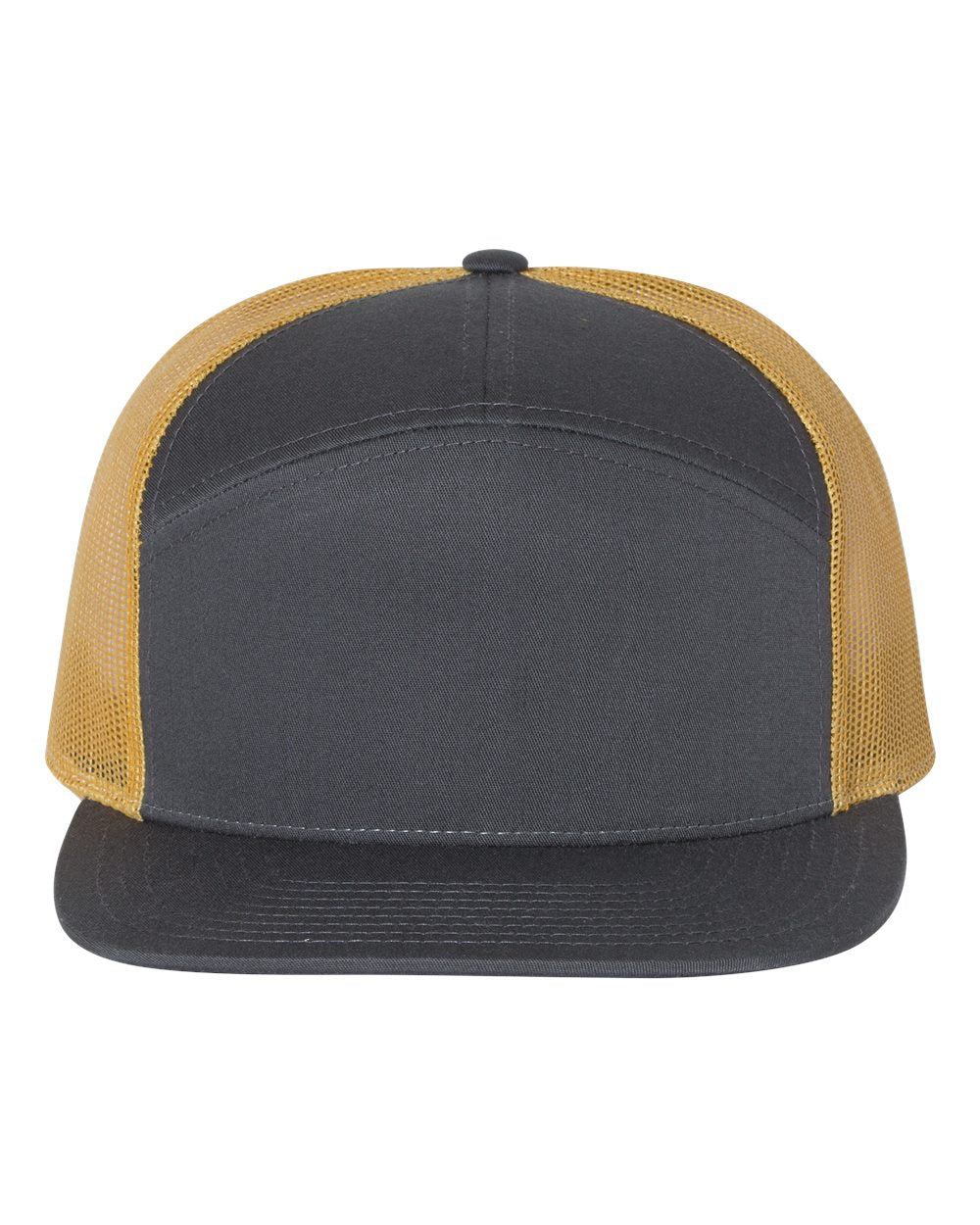 Flat Bill Snapback Richardson Charcoal / Old Gold