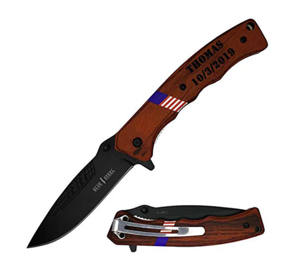 American Flag Personalized Pocket Knife