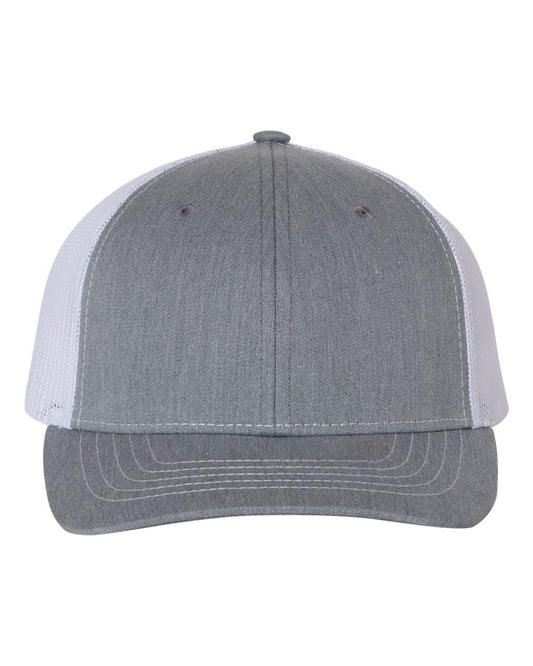 Richardson Youth Heather Grey/ White