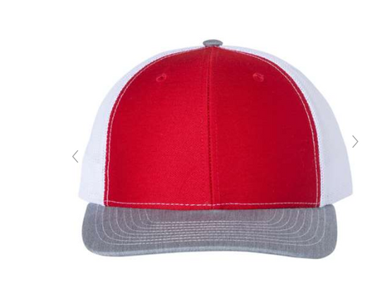Richardson 112 Red/White/Heather Grey