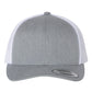 Snapback Yupoong Heather Grey / White