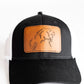Grace Grizzly Leather Patch Hat